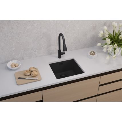 ALVEUS 1150048 - Spülbecken OMNI 45x45 cm Granit/schwarz