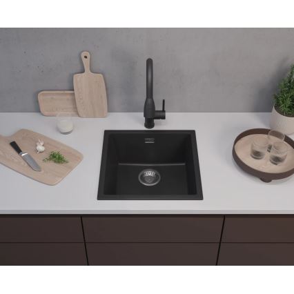 ALVEUS 1150048 - Spülbecken OMNI 45x45 cm Granit/schwarz