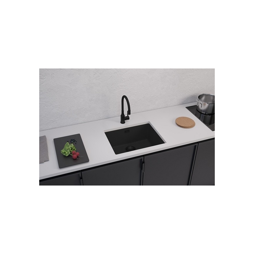 ALVEUS 1150057 - Spülbecken OMNI 55x45 cm Granit/schwarz