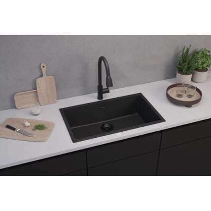 ALVEUS 1150064 - Spülbecken OMNI 75x45 cm Granit/schwarz