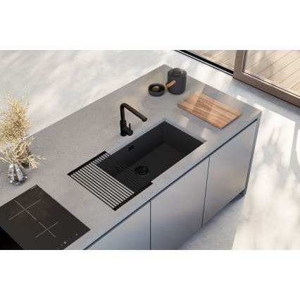 ALVEUS 1150064 - Spülbecken OMNI 75x45 cm Granit/schwarz