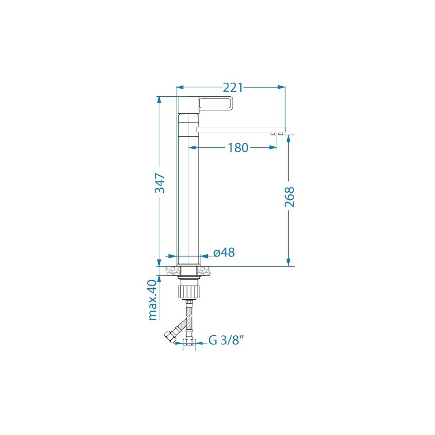 ALVEUS 1150752 - Wasserhahn/Armatur MAYA 34,7 cm Edelstahl
