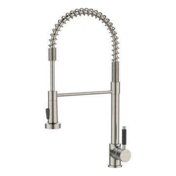 ALVEUS 1150886 - Wasserhahn/Armatur mit flexiblem Arm und Sprühvorrichtung URBAN 47,1 cm Edelstahl