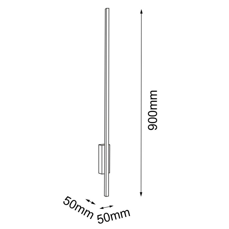 Amplex - LED Wandbeleuchtung LED/3,8W/230V gold/schwarz
