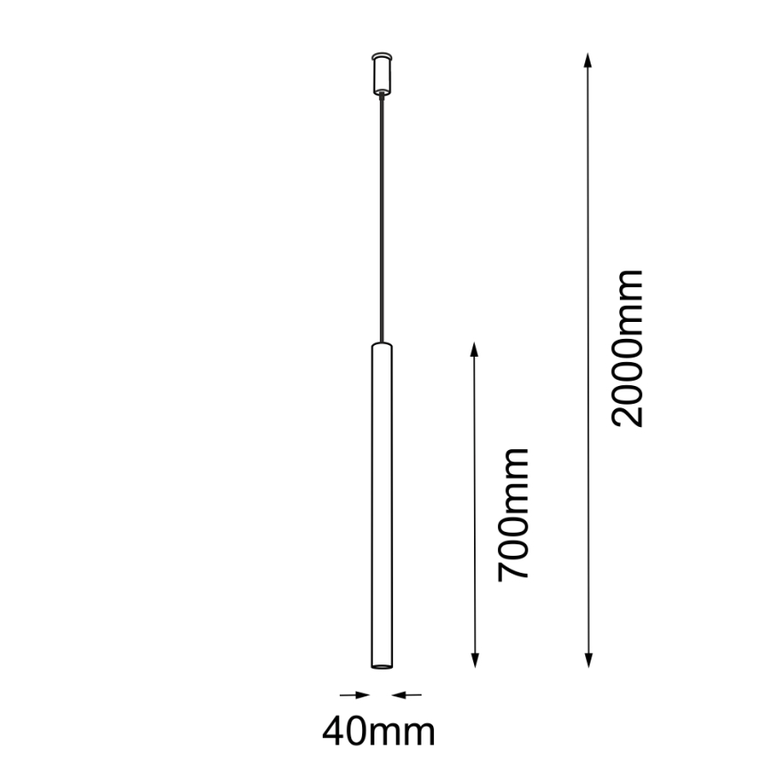 Amplex - Hängeleuchte an Schnur 1xGU10-MR11/15W/230V schwarz/Messing