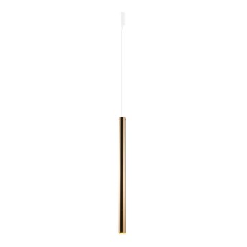 Amplex - Hängeleuchte an Schnur 1xGU10-MR11/15W/230V weiß/Messing