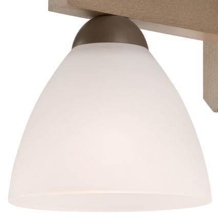 Anbauleuchte ADRIANO 3xE27/60W/230V Buche