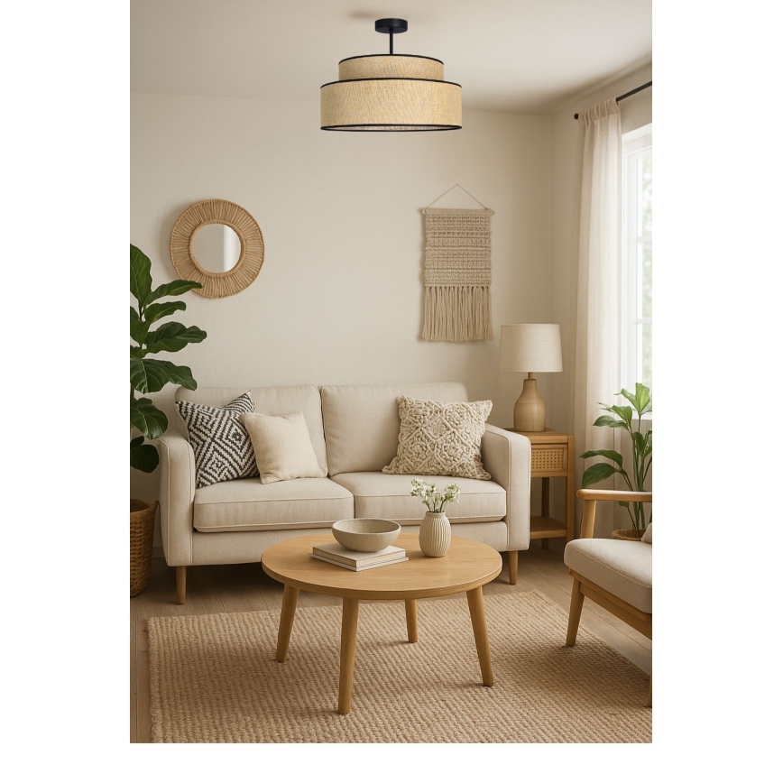 Anbauleuchte BOHO 1xE27/60W/230V d 40 cm beige