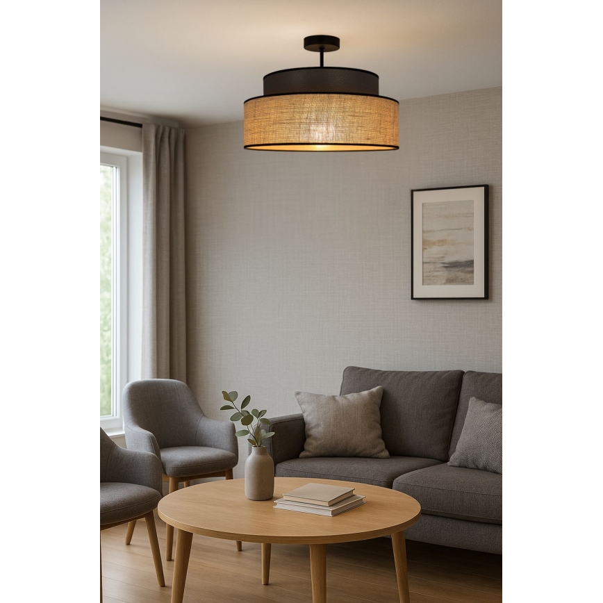 Anbauleuchte BOHO 1xE27/60W/230V d 40 cm braun/beige