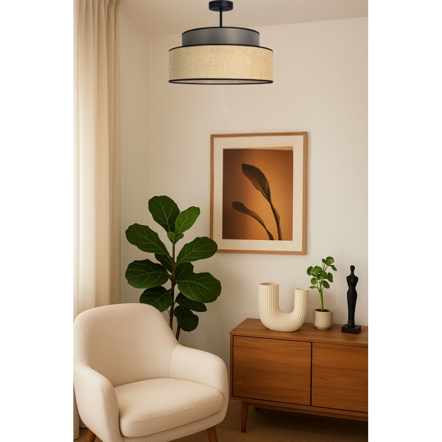 Anbauleuchte BOHO 1xE27/60W/230V d 40 cm braun/beige