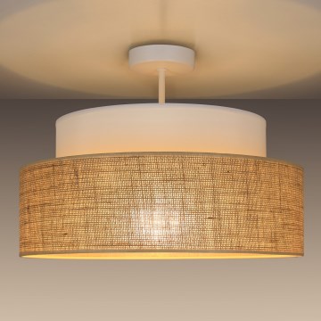 Anbauleuchte BOHO 1xE27/60W/230V d 40 cm weiß/beige