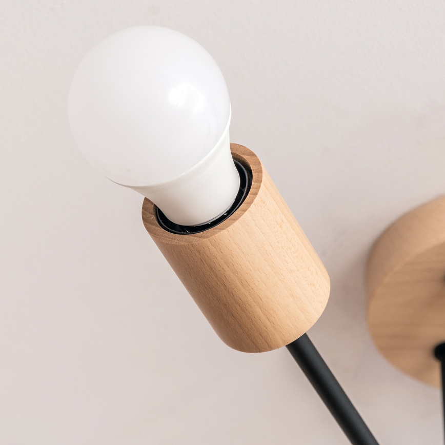 Anbauleuchte CAMBRIDGE 6xE27/15W/230V Kiefer