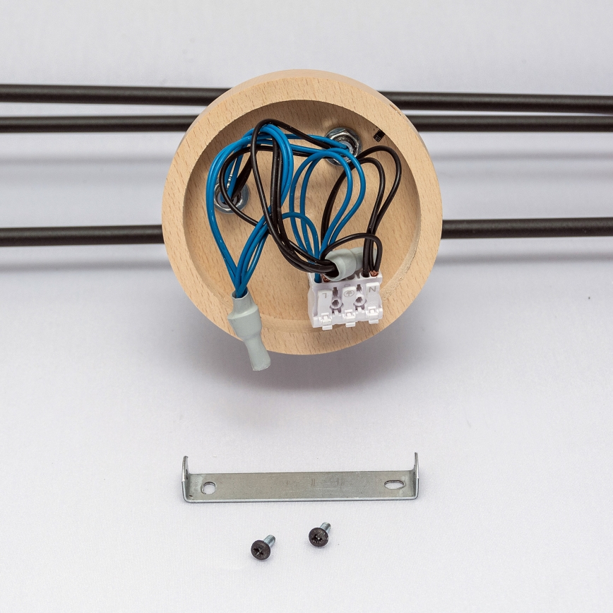 Anbauleuchte CAMBRIDGE 6xE27/15W/230V Kiefer