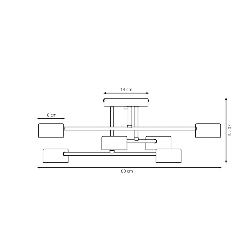 Anbauleuchte HALO 6xGX53/8W/230V weiß