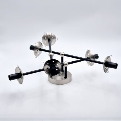 Anbauleuchte MALENA 6xE14/5W/230V matt Chrom/rauchig