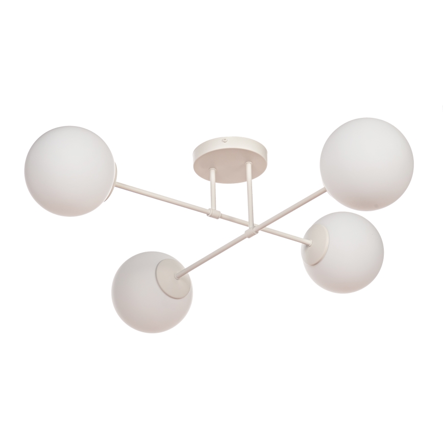 Anbauleuchte MOON 4xE27/15W/230V cremefarben