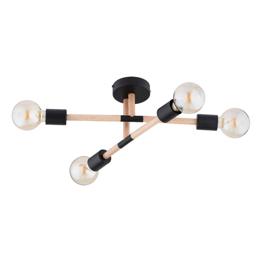 Anbauleuchte OTELLO 4xE27/15W/230V schwarz/beige