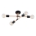Anbauleuchte OTELLO 4xE27/15W/230V schwarz/beige