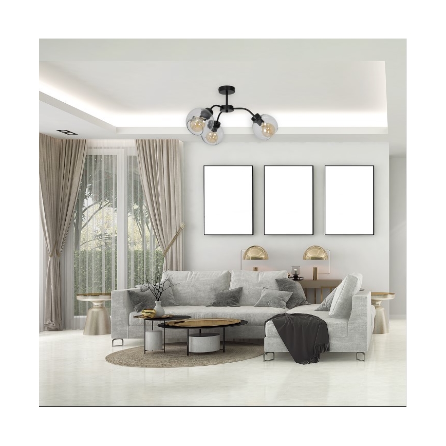 Anbauleuchte SOFIA 3xE27/60W/230V klar