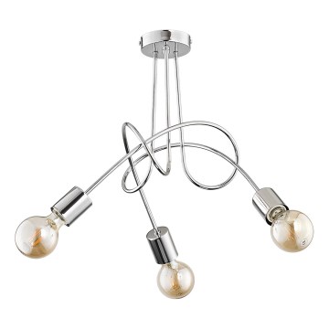 Anbauleuchte TANGO 3xE27/15W/230V glänzendes Chrom