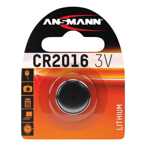 Ansmann 04672 - CR 2016 - Lithium-Knopfzelle 3V