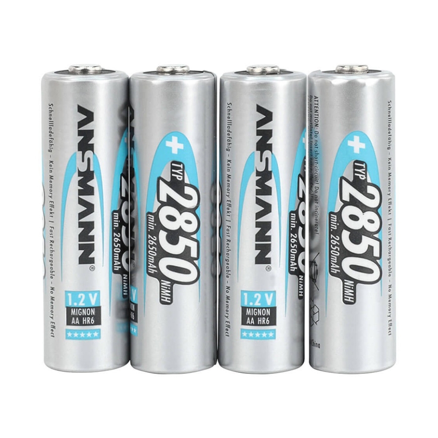 Ansmann Mignon 4xAA Typ 2850mAh Aufladbare Batterie BL4