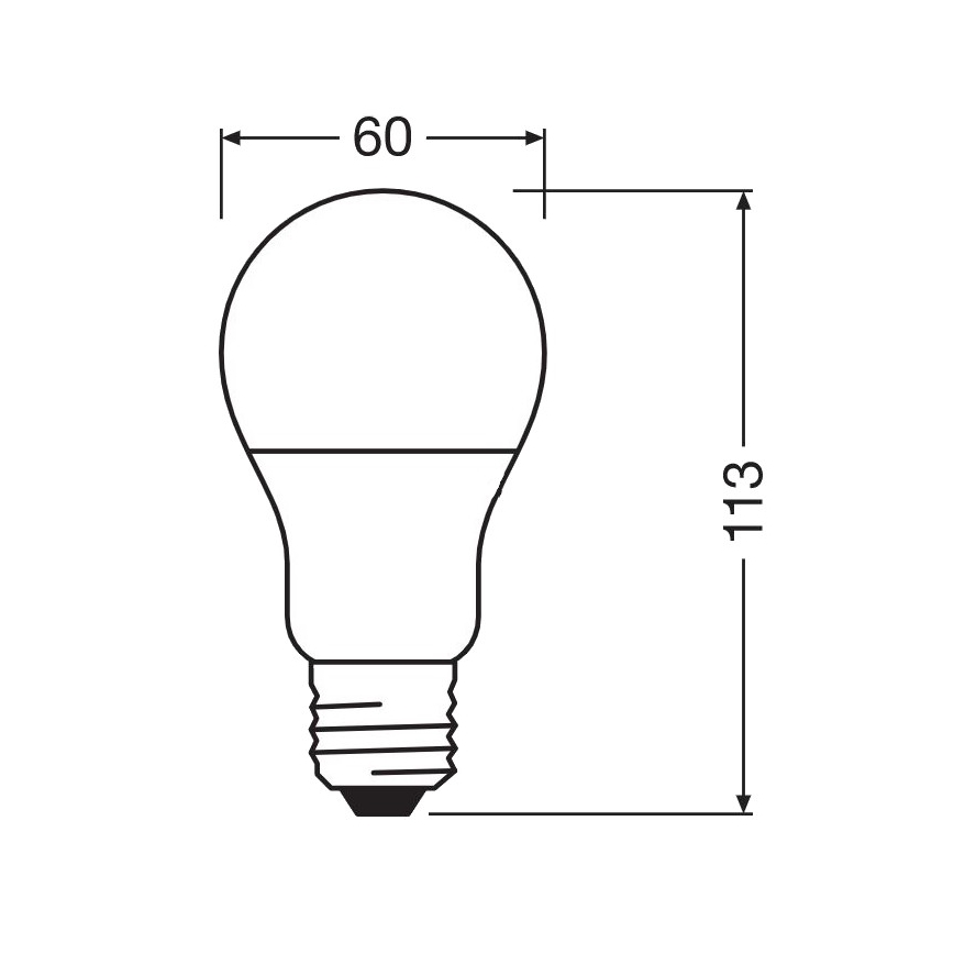Antibakterielle LED-Glühbirne A60 E27/8,5W/230V 4000K - Osram