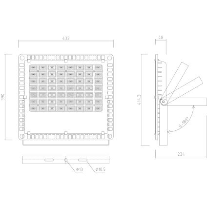 APLED - LED-Außenflutlicht PRO LED/200W/230V IP66 20000lm 6000K