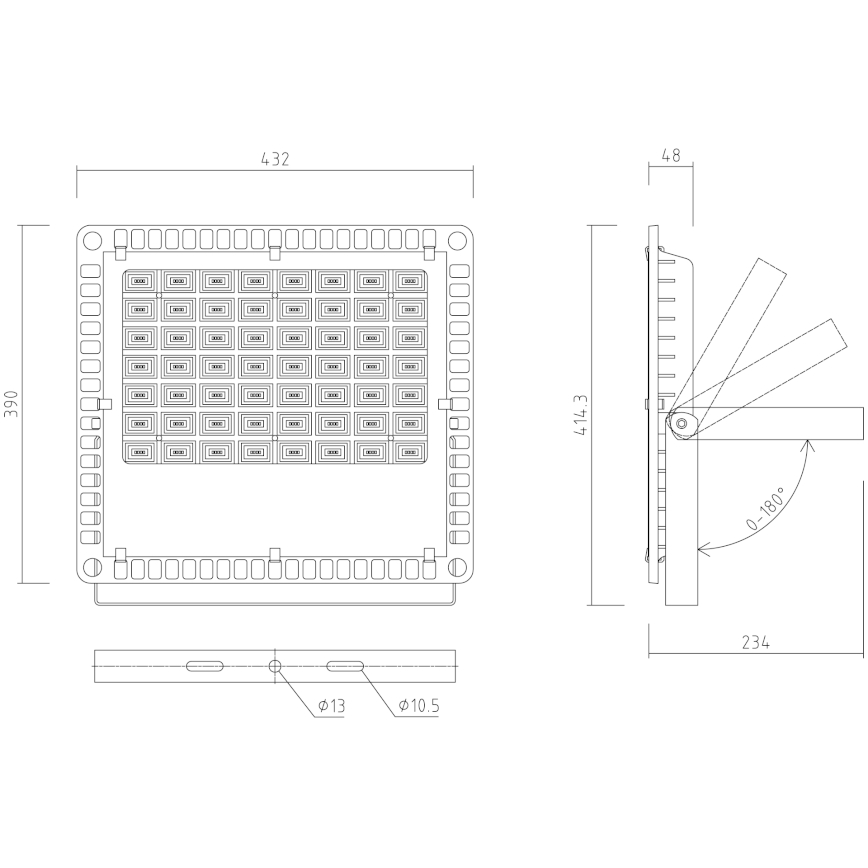 APLED - LED-Außenflutlicht PRO LED/200W/230V IP66 20000lm 6000K
