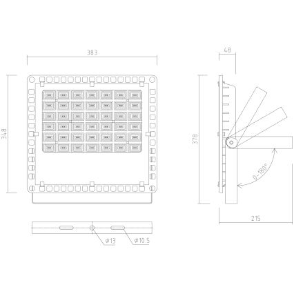 APLED - LED Außenreflektor PRO LED/150W/230V IP66 15000lm 6000K
