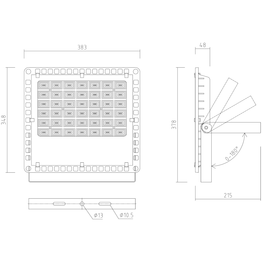 APLED - LED Außenreflektor PRO LED/150W/230V IP66 15000lm 6000K