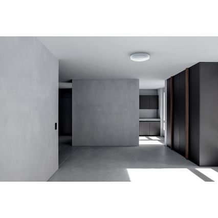 APLED - LED Deckenleuchte LENS R TRICOLOR LED/18W/230V IP41 2700 - 6500K + Notlicht