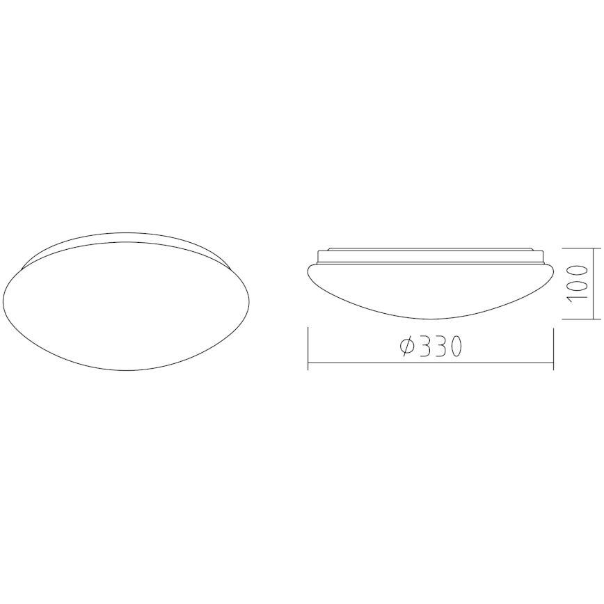 APLED - LED-Deckenleuchte mit Sensor LENS P TRICOLOR LED/18W/230V IP44 2700 - 6500K 1210lm