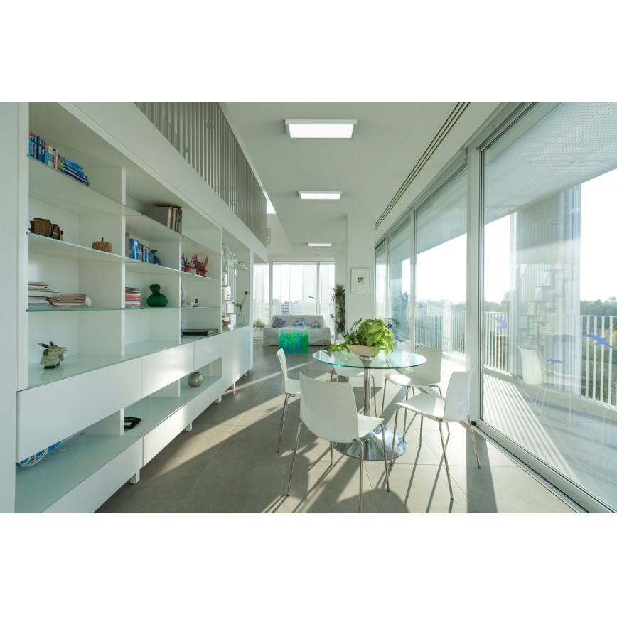 APLED - LED Aufbaustrahler QUADRA LED/40W/230V 4000K 60x60cm IP41