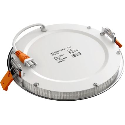 APLED - LED-Einbauleuchte für Badezimmer RONDO LED/12W/230V IP40 d 17 cm matt Chrom