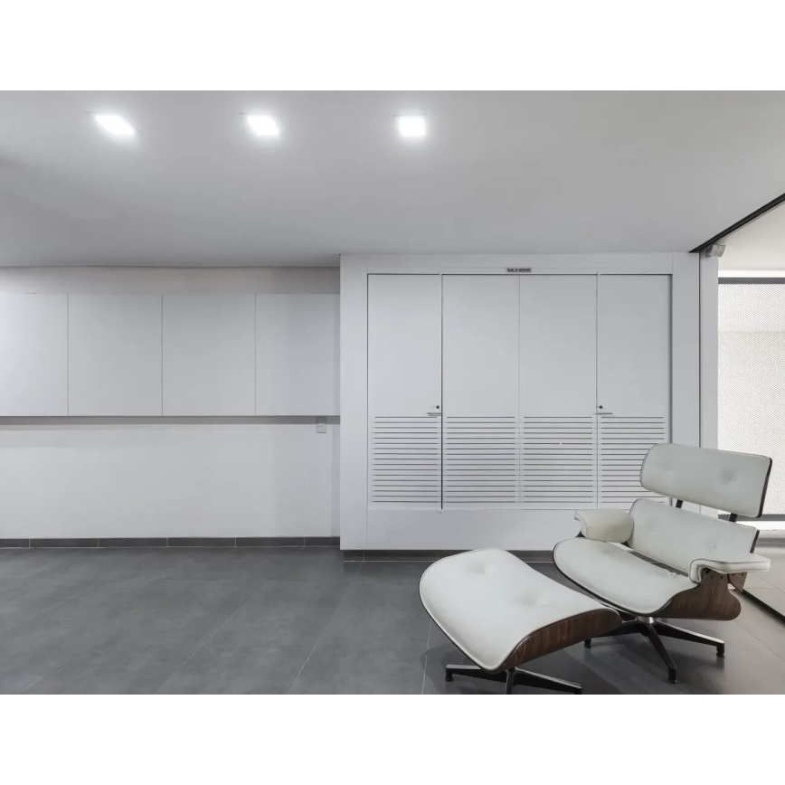 APLED - LED-Einbauleuchte für Badezimmer SQUARE LED/12W/230V IP40 17x17 cm weiß