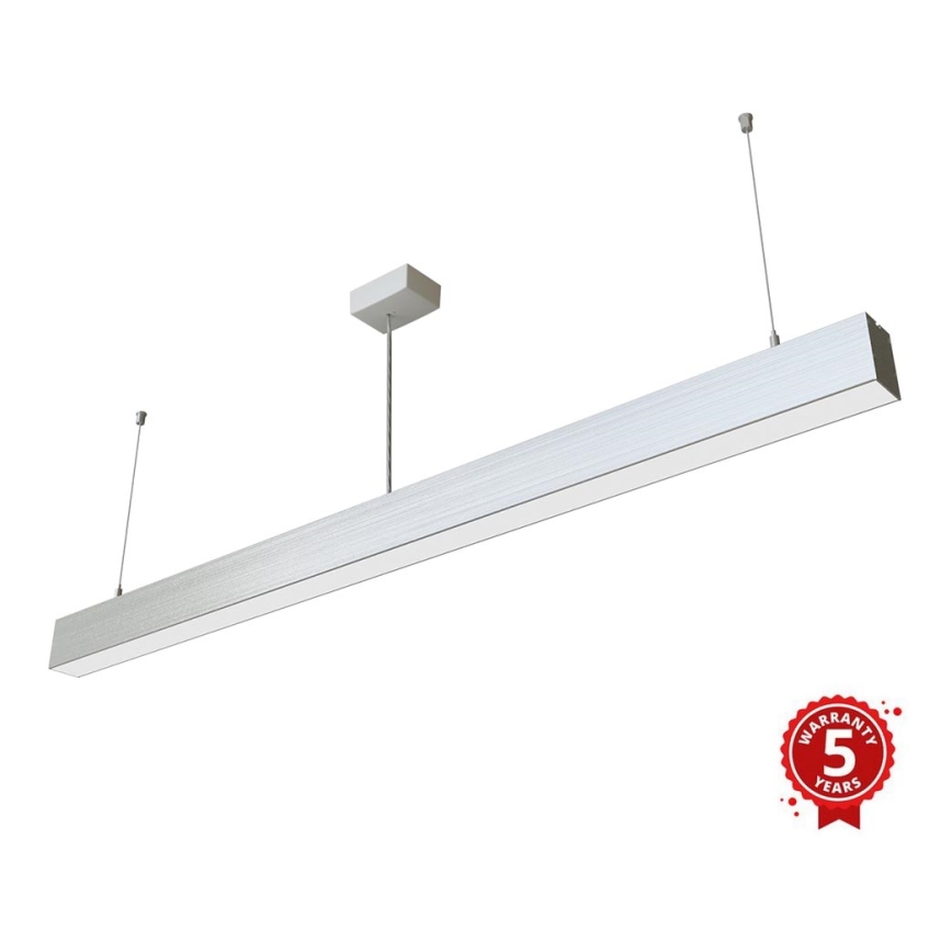 APLED – LED-Hängeleuchte an Schnur LOOK LED/46W/230V 4000K 120 cm silbern