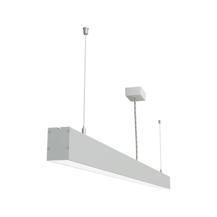 APLED – LED-Hängeleuchte an Schnur LOOK LED/58W/230V 4000K 150 cm silbern