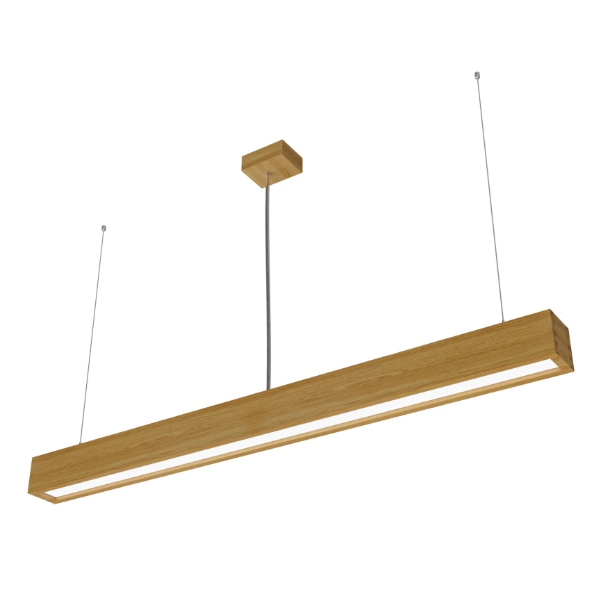 APLED - LED-Kronleuchter an Schnur LOOK LED/36W/230V 4000K 120 cm Eiche