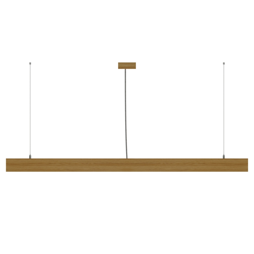 APLED - LED-Kronleuchter an Schnur LOOK LED/48W/230V 4000K 150 cm Eiche