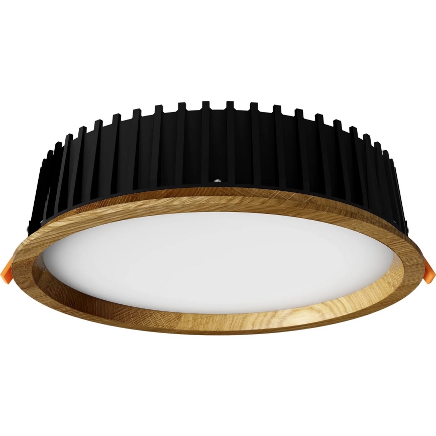 APLED - LED-Einbauleuchte RONDO WOODLINE LED/18W/230V 3000K d 26 cm Eiche Massivholz