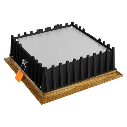 APLED - LED-Einbauleuchte SQUARE WOODLINE LED/12W/230V 3000K 17x17 cm Eiche Massivholz