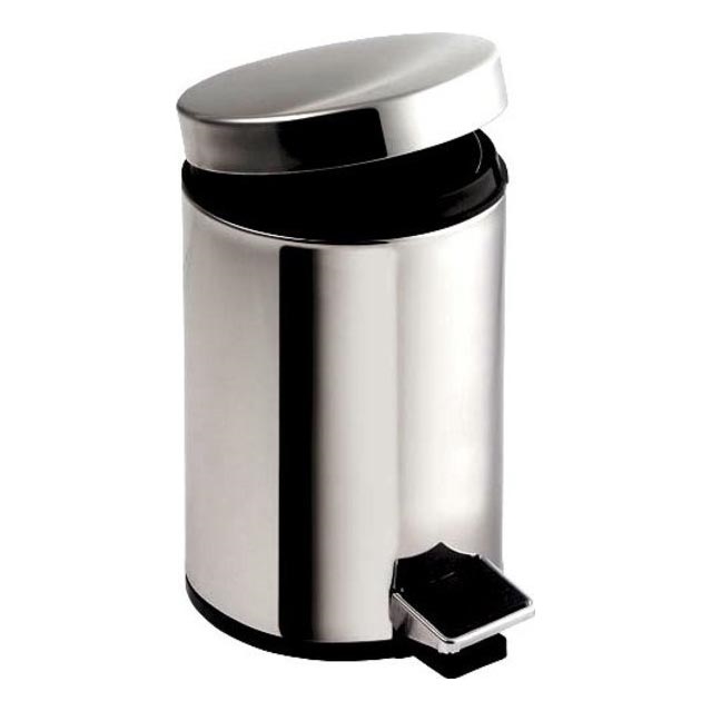 Aqualine - Abfalleimer SIMPLE LINE 20 l poliert Edelstahl