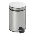 Aqualine - Abfalleimer SIMPLE LINE 3 l poliert Edelstahl