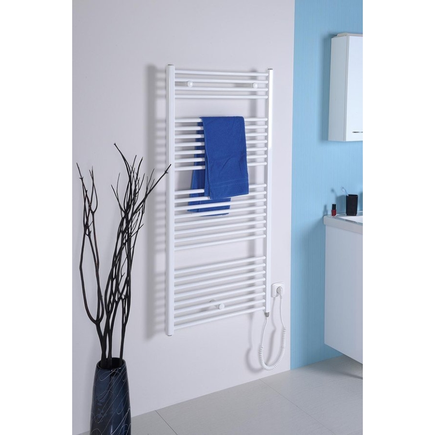 Aqualine - Badezimmer-Elektro-Heizkörper DIRECT-E 300W/230V 96 cm weiß gerade