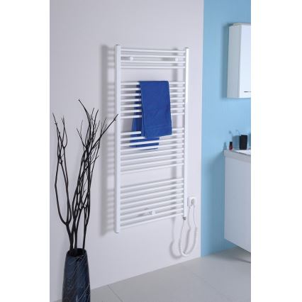 Aqualine - Badezimmer-Elektro-Heizkörper DIRECT-E 600W/230V 132 cm weiß gerade