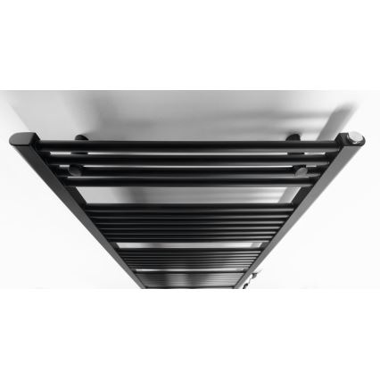 Aqualine - Badezimmer-Elektro-Heizkörper DIRECT-E 800W/230V 168 cm matt schwarz gerade