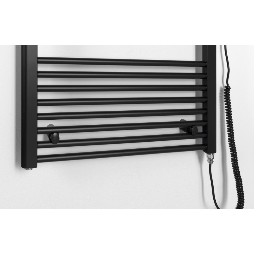 Aqualine - Badezimmer-Elektro-Heizkörper DIRECT-E 800W/230V 168 cm matt schwarz gerade