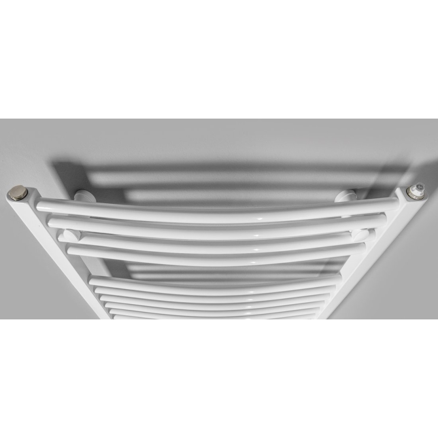 Aqualine - Badezimmer-Elektro-Heizkörper ORBIT-E 600W/230V 132 cm weiß rund