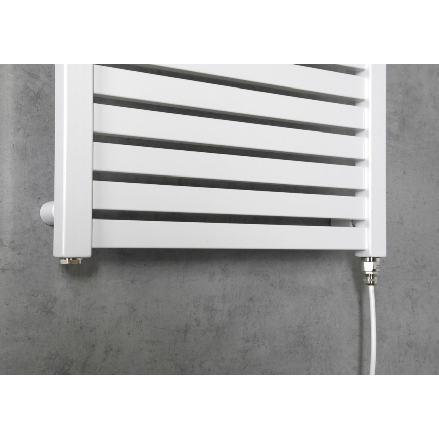 Aqualine - Badezimmer-Elektro-Heizkörper TONDI-E 300W/230V 97 cm weiß gerade